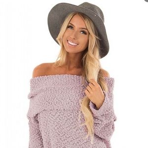 Pink Off The Shoulder Comfy Sweater Size Medium